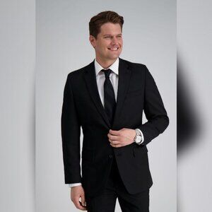J.M. Haggar Premium Stretch Black Suit Jacket - Slim Fit SZ: 42/S/C/C